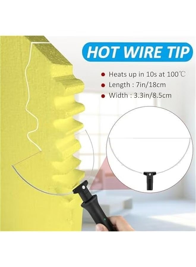 Ailily Electric Foam Cutter Kit ,Hot Wire Cutting Pen,8 in 1 Styrofoam Carving Pen Tools Set for Polyethylene Eva Crafts,Hot Wire Cutter and Polystyrene Cutting Tool（British Standard） - Image 2